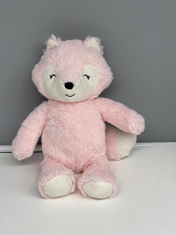 Carters Just One You Light Pink White Fox 11 Plush Stuffed Animal Lovey Toy Vinted