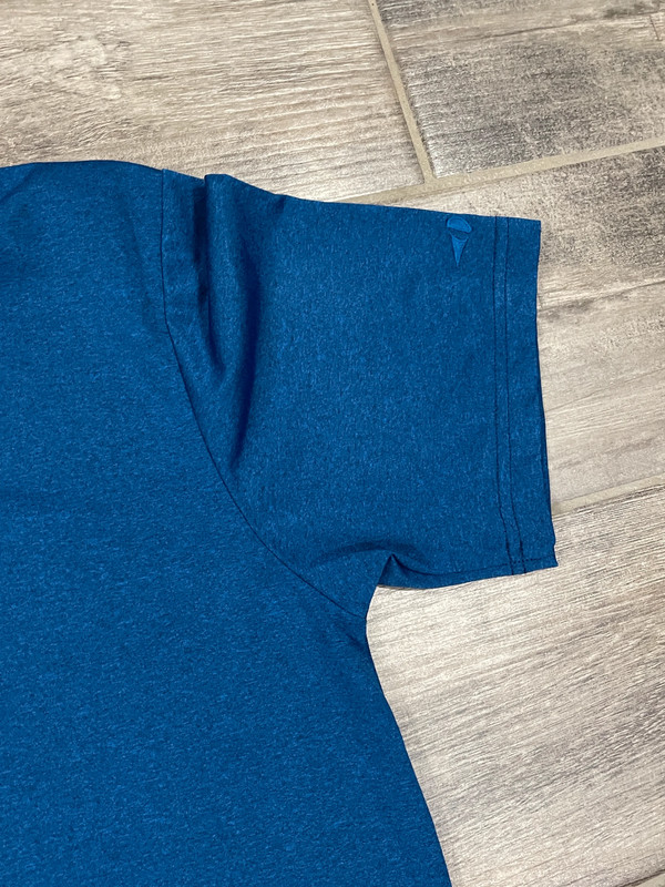 Men's short sleeve royal blue polo golf shirt size medium by Grand Slam top 2