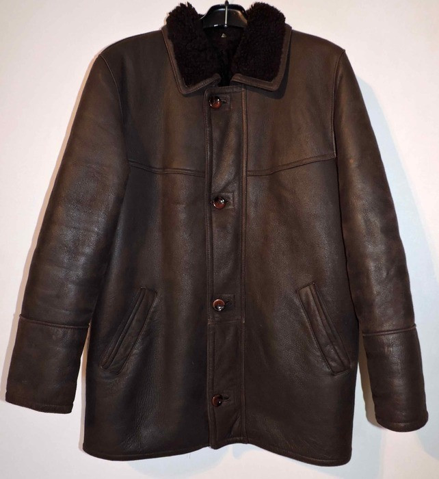 Manteau vintage homme peau lainée shearling T48 1