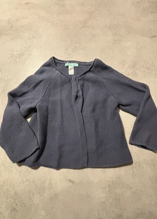 Gilet bébé Obaïbi 23 mois bleu marine coton mixte, brand: Obaïbi, condition: Very good, size: 18-24 months / 86 cm, €2.50, €3.33 includes Buyer Protection