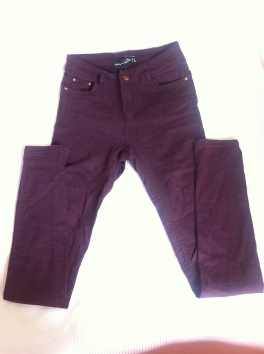 Pantalon couleur prune 1