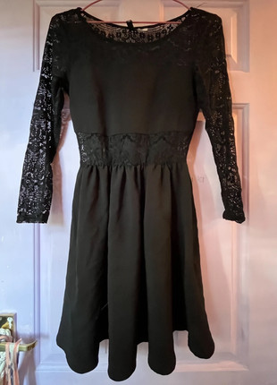 H&M Black Lace Dress, brand: H&M, condition: Very good, size: S / 8, £5.00, £5.95 includes Buyer Protection