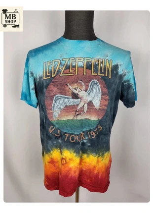 T-shirt graphique vintage multicolore Led Zeppelin U.S Tour 1975 - 100% coton Taille M, marke: Vintage Dressing, zustand: Sehr gut, größe: M, 14,90 €, 16,35 € beinhaltet Vinted-Käuferschutz Pro