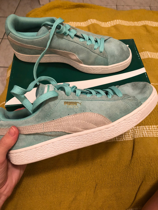 Turquoise puma sale suede