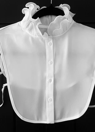 New white collar dickie - a ruffle of elegance, brand: Elegance on Top, condition: New without tags, size: One size, £8.00, £9.10 includes Buyer Protection