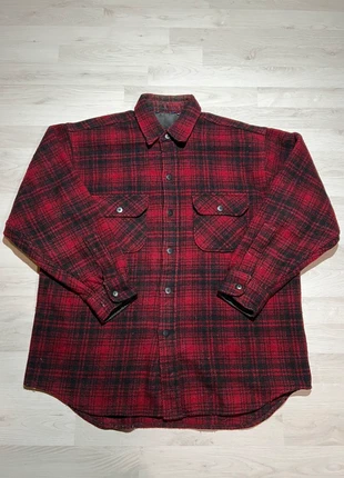 Chemise flanel lourde vintage Made in USA – Style Five Brothers – Taille M/L – Rouge/Noir épaisse, marque: Five, état: Bon état, taille: L, 59,00 €, 62,65 € Protection acheteurs incluse