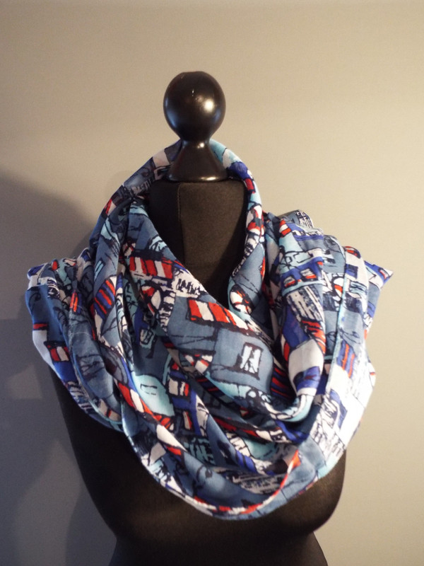 Grey Abstract Scarf, Accessories