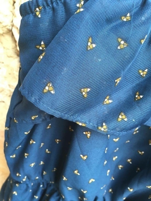 Robe à motif bleue 2