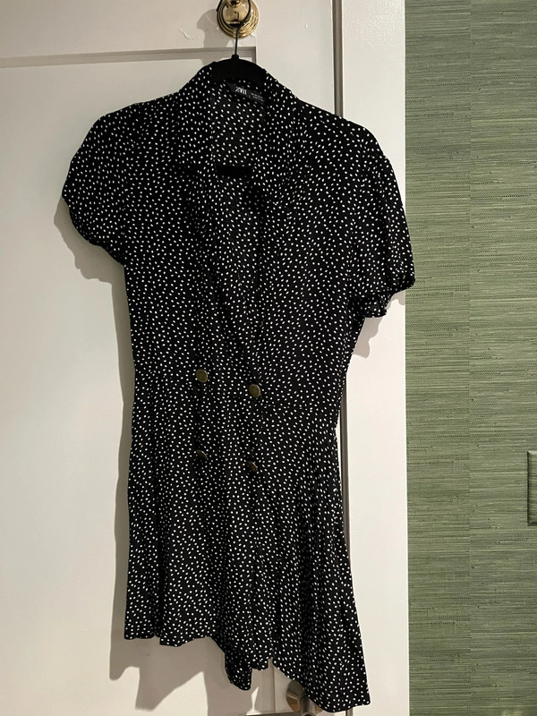 Zara polkadot romper dress 2