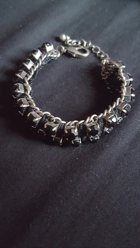 Bracelet métal Strass  2