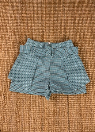 Short en Tweed Bleu Pied de Poule Maje avec Ceinture Taille 36, marke: Maje, zustand: Sehr gut, größe: S / 36 / 8, 65,00 €, 68,95 € beinhaltet Vinted-Käuferschutz Pro