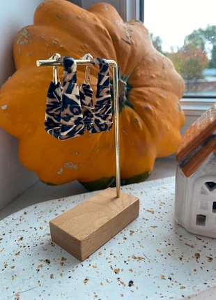 Boucles d’oreilles créoles imprimé animal noir et beige – look chic bohème, brand: Boutique Bohéme, condition: New with tags, €4.50, €5.43 includes Buyer Protection