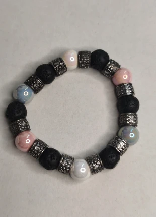 Bracelet perles & pierres de lave, marke: Handmade, zustand: Sehr gut, 2,00 €, 2,80 € inklusive Vinted-Käuferschutz