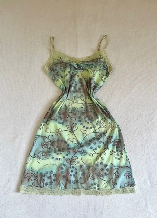 Robe courte à col ruché et détails en dentelle - y2k 2000’s, brand: Vintage Dressing, condition: Very good, size: M / 38 / 10, €16.00, €17.50 includes Buyer Protection Pro