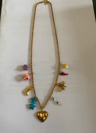 Collierfait main breloques, marque: Fait Main, état: Neuf sans étiquette, 20,00 €, 21,70 € Protection acheteurs incluse