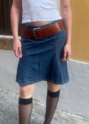 low-waist vintage denim skirt, marque: Vintage Denim, état: Très bon état, taille: M / 38 / 10, 11,00 €, 12,25 € Protection acheteurs incluse
