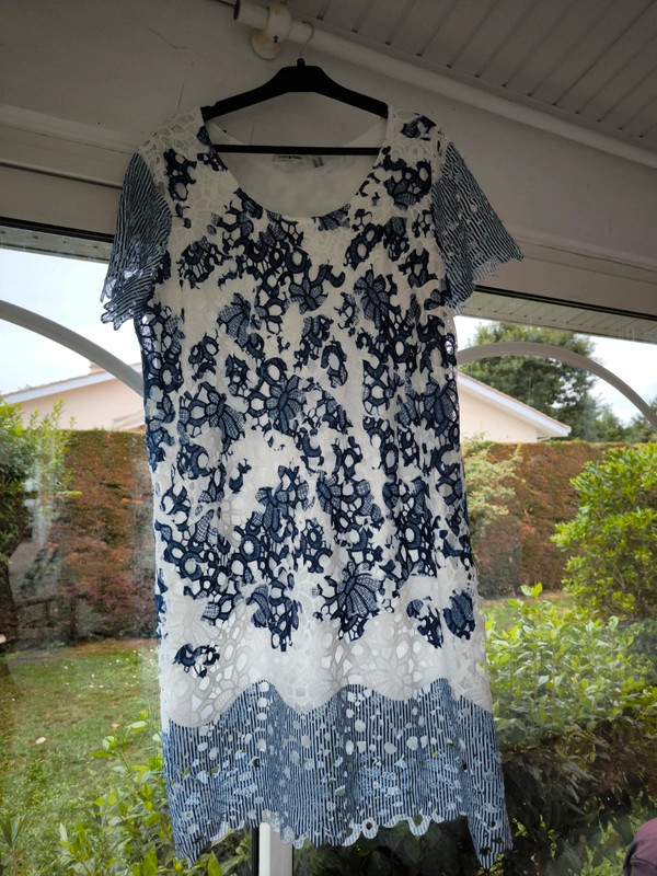 Robe Punt Roma bleue dentelle | Vinted