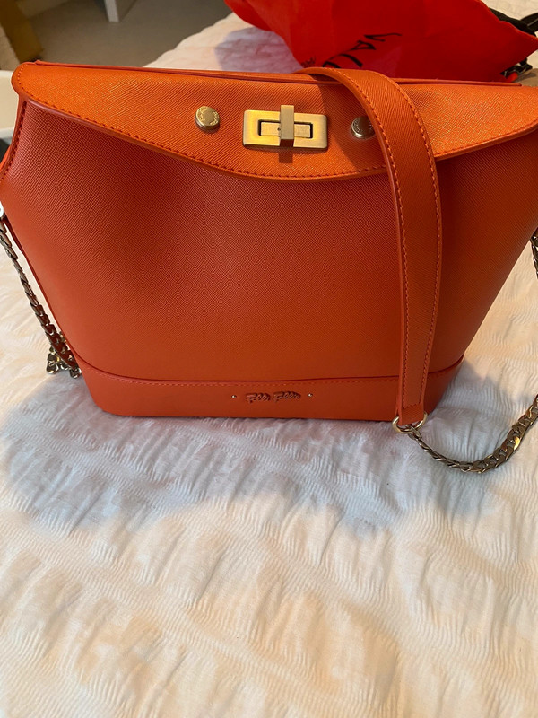 Folli follie orange bucket bag