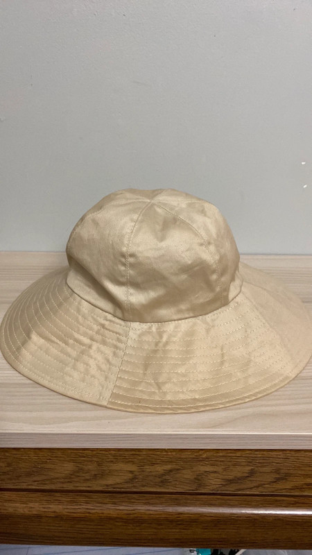 Vintage Beige summer bucket hat 1