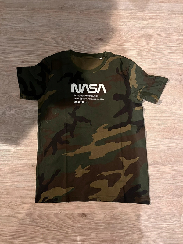 t-shirt nasa motif camouflage 1