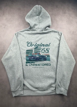 Sweat à capuche gris à motifs street wear pull oversize - Taille M homme, marke: y2k, zustand: Sehr gut, größe: M, 25,00 €, 26,95 € inklusive Vinted-Käuferschutz