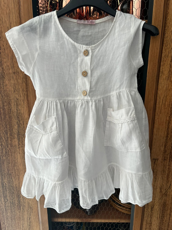 Robe fille en lin 1