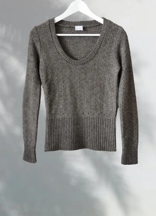 Joli pull taupe "Camaïeu" ajouré à motifs - Taille S, brand: Camaïeu, condition: Good, size: S / 36 / 8, €7.00, €8.05 includes Buyer Protection