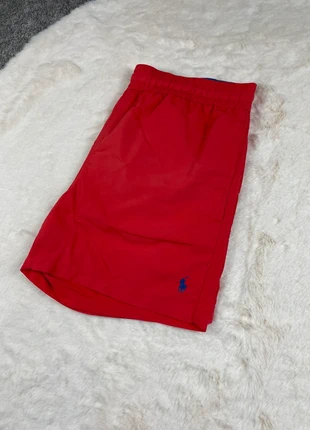 Short de Bain Ralph Lauren Rouge Logo Brodé Bleu, marque: Ralph Lauren, état: Très bon état, taille: M, 27,00 €, 29,05 € Protection acheteurs (Pro) incluse
