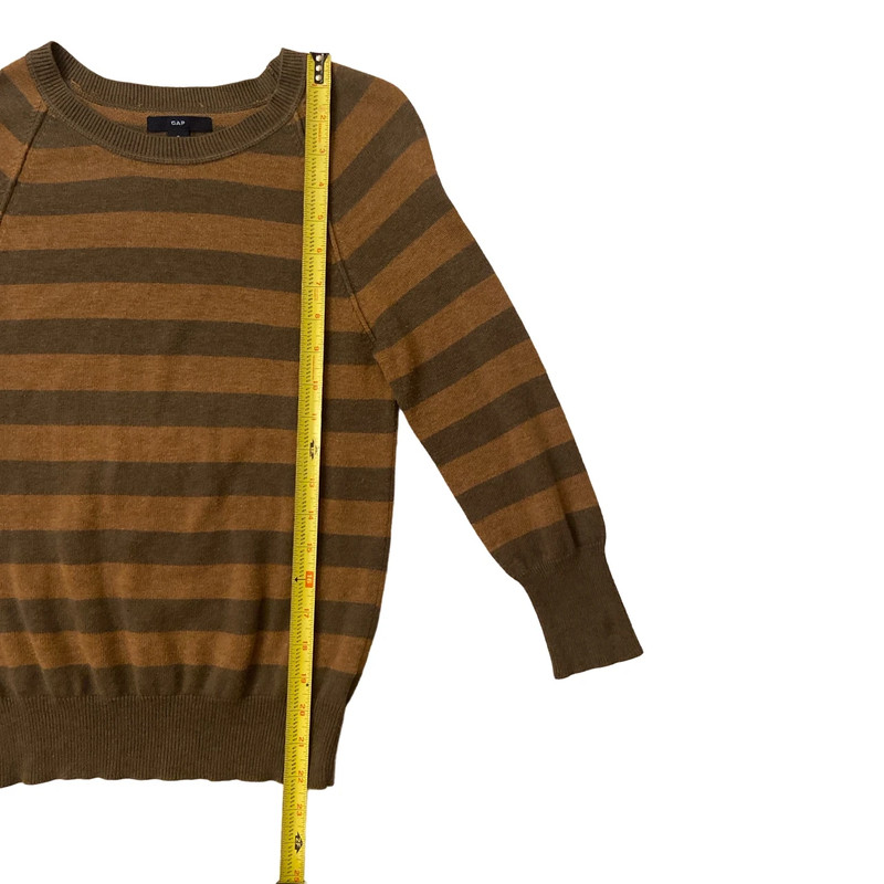 (Best Suits Size XS) Y2K Grunge Striped Sweater 3