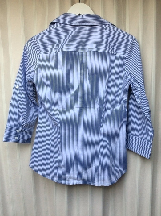 Chemise rayée blanc/bleu H&M 2