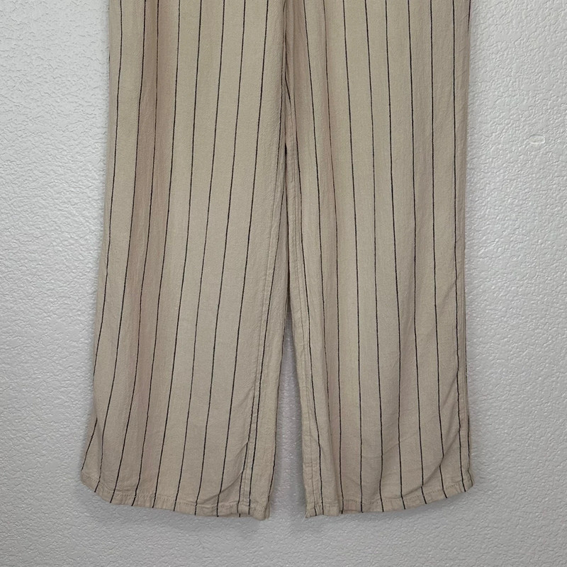 Urban Outfitters Linen Blend Chance Striped Pull-On Wide Leg Pants 5