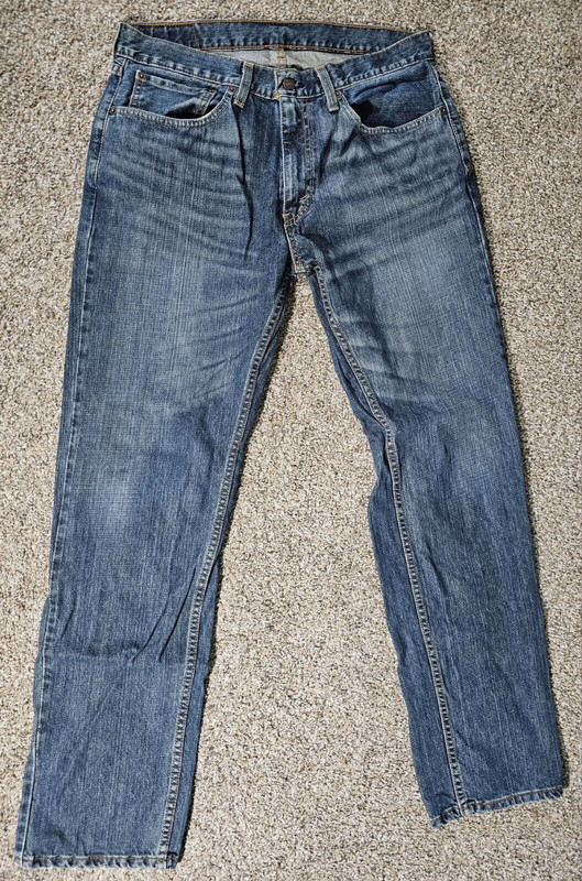 Levis Jeans Men 34x34 Blue Denim 559 Straight Relaxed Fit 2