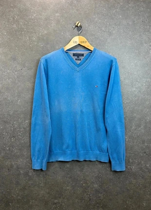 Tommy Hilfiger Pull Col V Bleu XL Homme Coton Logo brodé Col V #0357, marque: Tommy Hilfiger, état: Très bon état, taille: XL, 30,90 €, 33,15 € Protection acheteurs (Pro) incluse