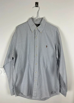 Chemise à manches longues Ralph Lauren motif carreaux - Taille 15 / 38, marque: Ralph Lauren, état: Très bon état, taille: 38 cm, 25,00 €, 26,95 € Protection acheteurs incluse