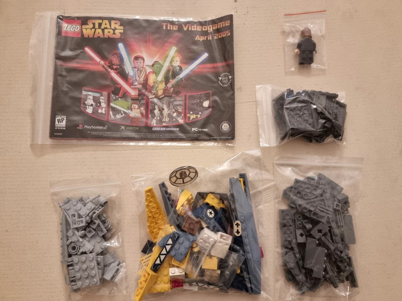 Lego Star Wars 3 Set 7256 Jedi Starfighter & Vulture Droid Completo Istruzioni