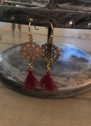 Jolie paire de boucles pendantes dorées , staat: Heel goed, € 3,00, € 3,85 inclusief Kopersbescherming