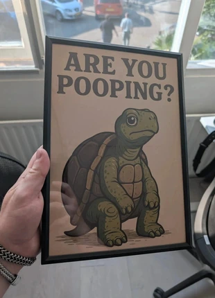 Are you pooping? Schildpad ingelijste poster, marque: are you pooping? schildpad, état: Très bon état, 12,50 €, 13,83 € Protection acheteurs (Pro) incluse