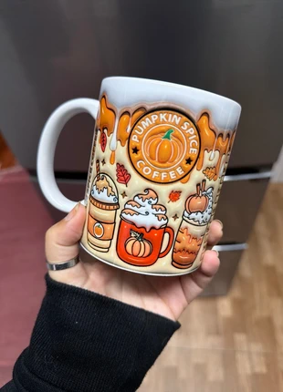 Cozy Pumpkin Spice Mug - Autumn Coffee Cup with Pumpkins & Cream, marque: Mug, état: Très bon état, 9,00 €, 10,15 € Protection acheteurs incluse