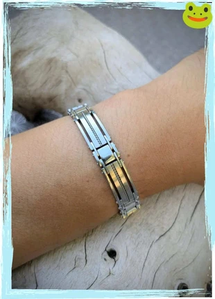 Bracelet homme acier inoxydable 316L – design câbles modernes, brand: acier, condition: Very good, €12.00, €13.30 includes Buyer Protection