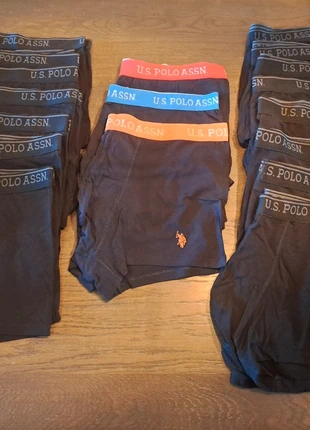 U.S. Polo, katoenen boxershorts 18 stuks zwart, marca: U.S. Polo Assn., estado: Novo com etiquetas, tamanho: XXL, €95.00, €100.45 inclui Proteção do Comprador