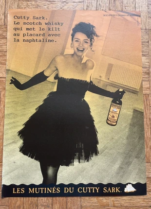 Affiche publicitaire Cutty Sark vintage - publicité originale whisky 90s, brand: whisky, condition: Very good, €2.99, €3.84 includes Buyer Protection