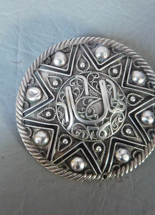 Broche pendentif ancienne africaine Kabyle berbère Arabe grise argent massif femme jeune fille, merk: argent massif, staat: Heel goed, € 35,00, € 37,45 inclusief Kopersbescherming Pro