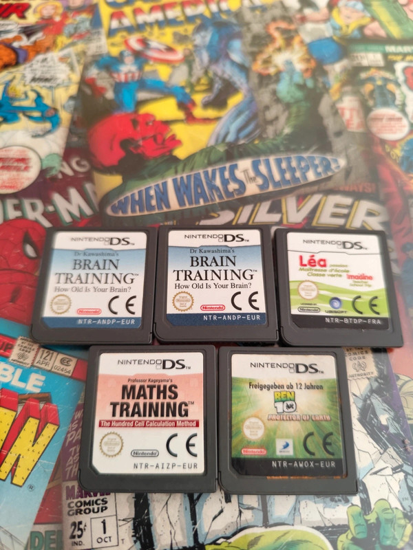 Lot 5 jeux DS docteur kawashima Léa passion Ben 10 etc