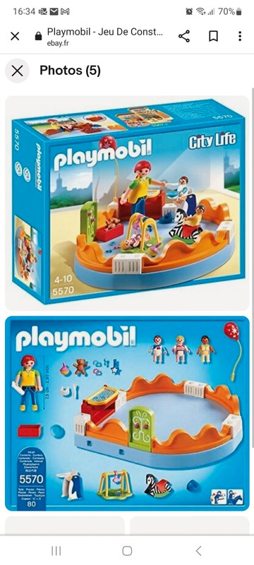 Playmobil espace crèche avec bébés