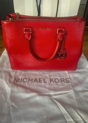 Red Leather Michael Kors Bag, brand: Michael Kors, condition: Very good, €145.00, €152.95 includes Buyer Protection