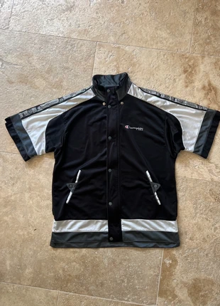 Veste Champions USA brodé vintage année 90 noire et grise, brand: Champion, condition: Very good, size: L, €27.00, €29.05 includes Buyer Protection