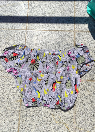 Top Cropped de Padrão Divertido Compania Fantastica Tam S - Perfeito para o Verão!, marque: Compania Fantastica, état: Très bon état, taille: S / 36 / 8, 8,00 €, 9,10 € Protection acheteurs incluse