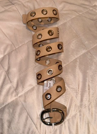 Beige Belt with Silver Eyelets – Colkor Paris new with tags, brand: colkor paris, condition: New with tags, size: Adjustable, £4.00, £4.90 includes Buyer Protection
