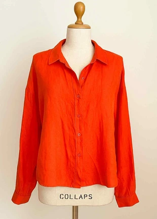 Chemise orange – Promod, marque: Promod, état: Très bon état, taille: S / 36 / 8, 8,00 €, 9,10 € Protection acheteurs incluse