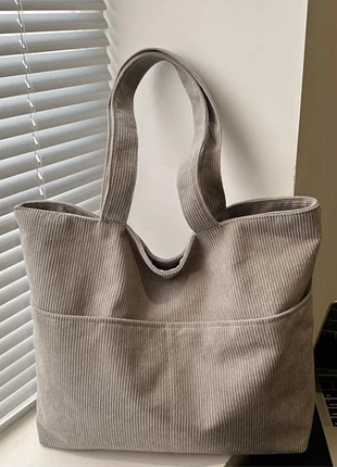 Sac velours côtelé gris - neuf, condition: New without tags, €14.00, €15.40 includes Buyer Protection